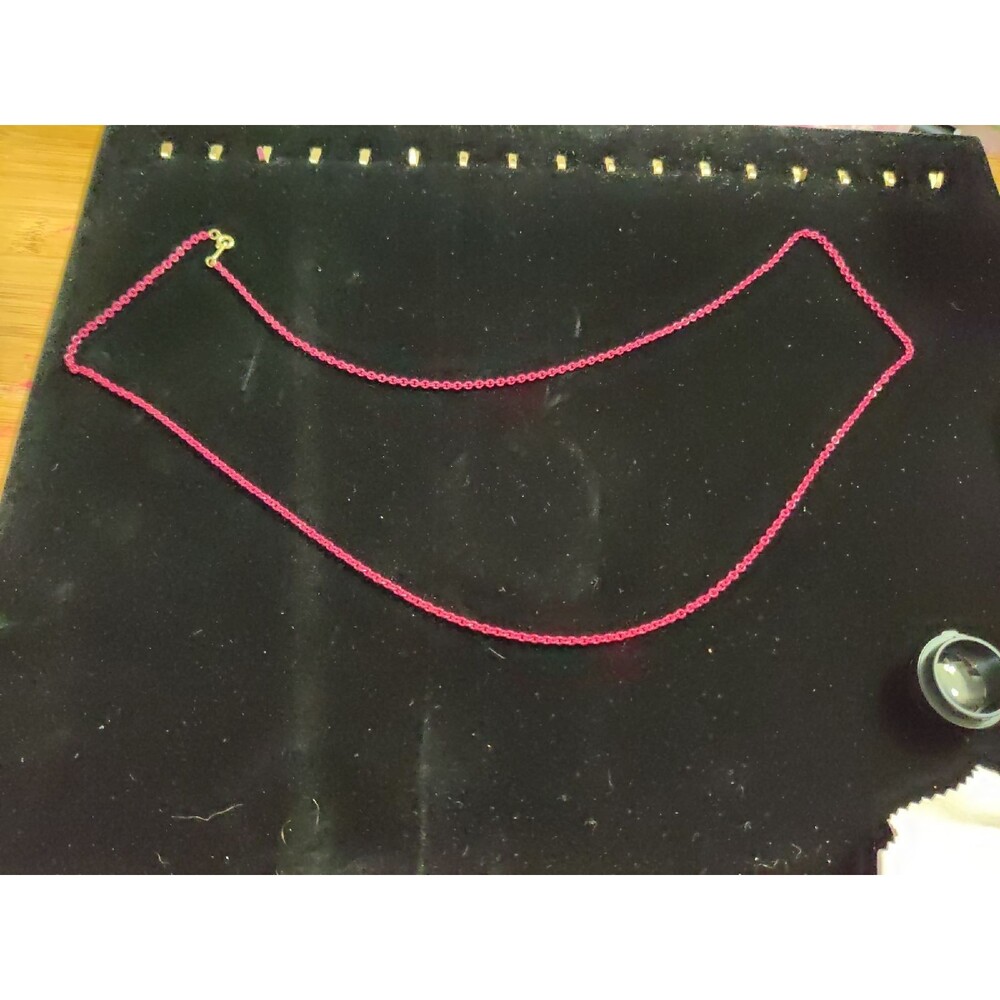 Pink 30" metal chain